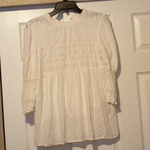 anthropologie white top